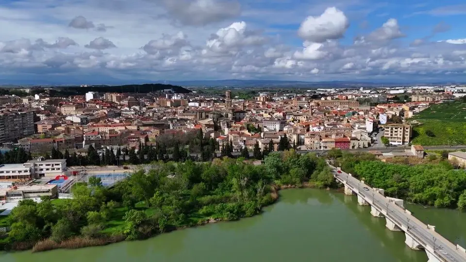 Vídeo turístico aéreo de Tudela